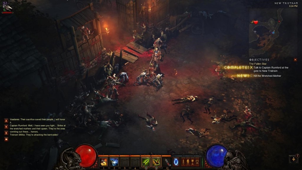 Diablo 3, a bit like World of Warcraft, gives you clear short term goals and a linear path to follow at first 